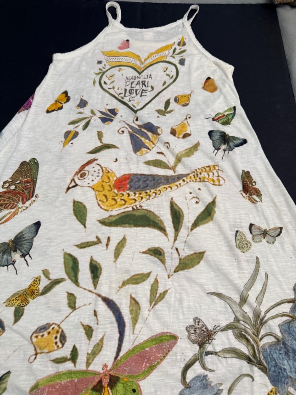 Authentic Magnolia Pearl Botanical Butterfly Tank Dress Like New Worn Once OS - Picture 10 of 15